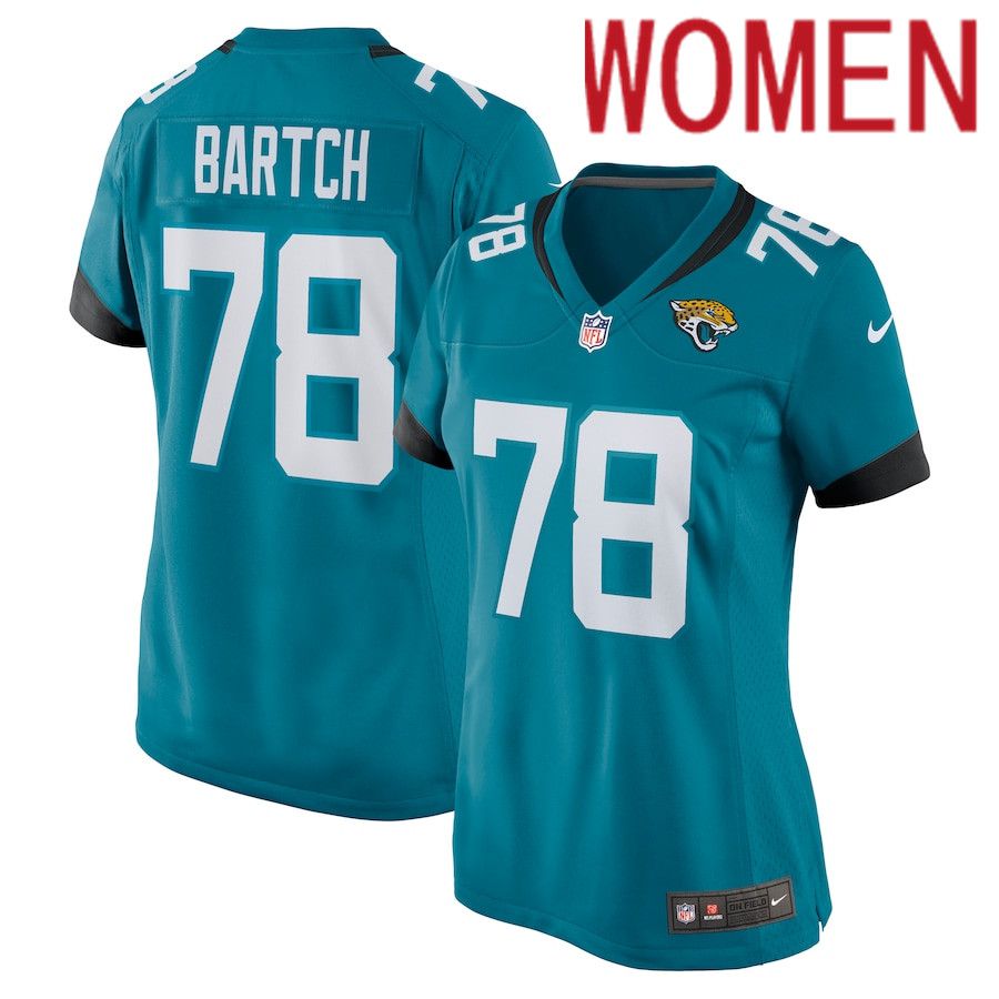 Women Jacksonville Jaguars #78 Ben Bartch Nike Green Nike Game NFL Jersey